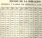 Estado de la poblacin de la huerta y campo de Orihuela